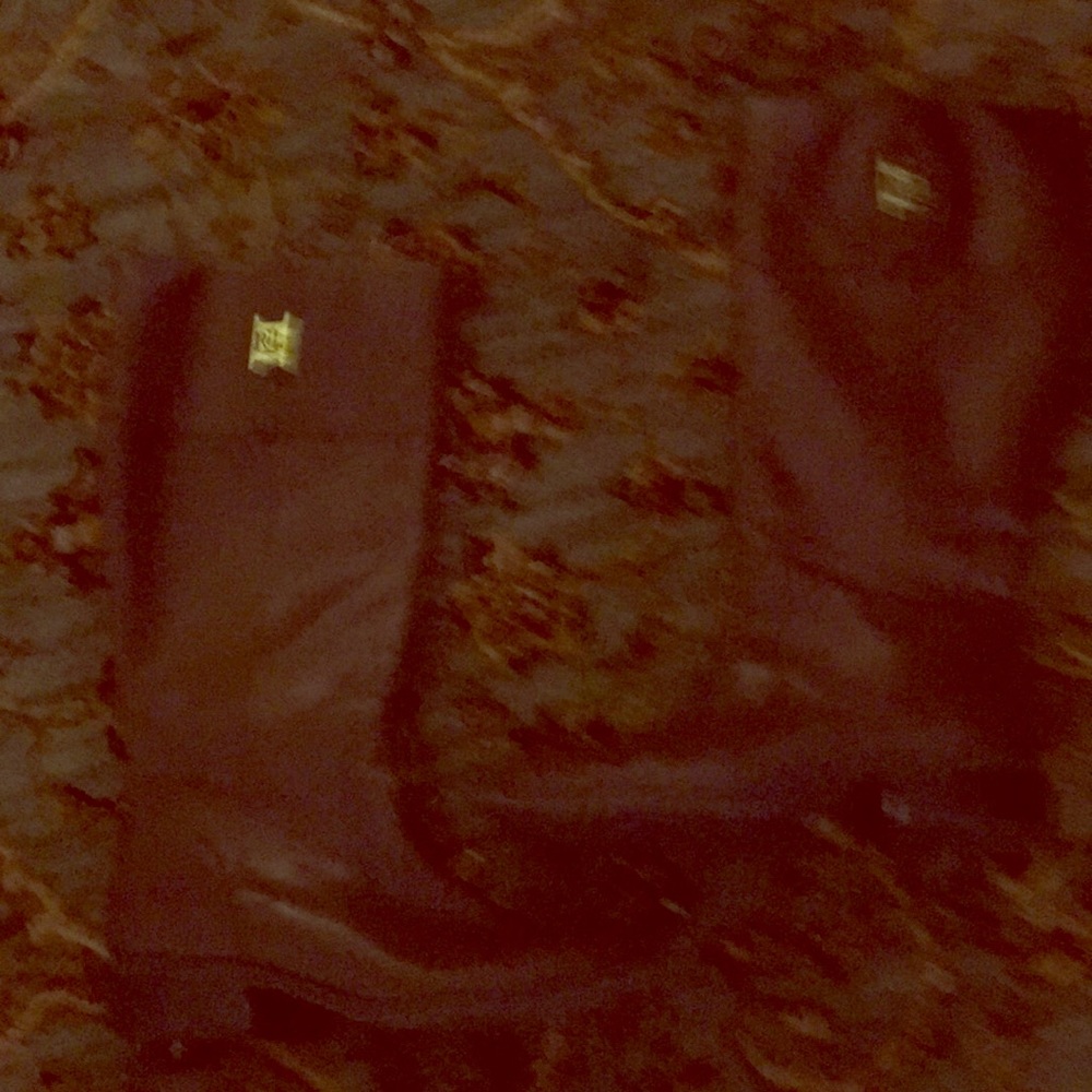 Brown leather boots